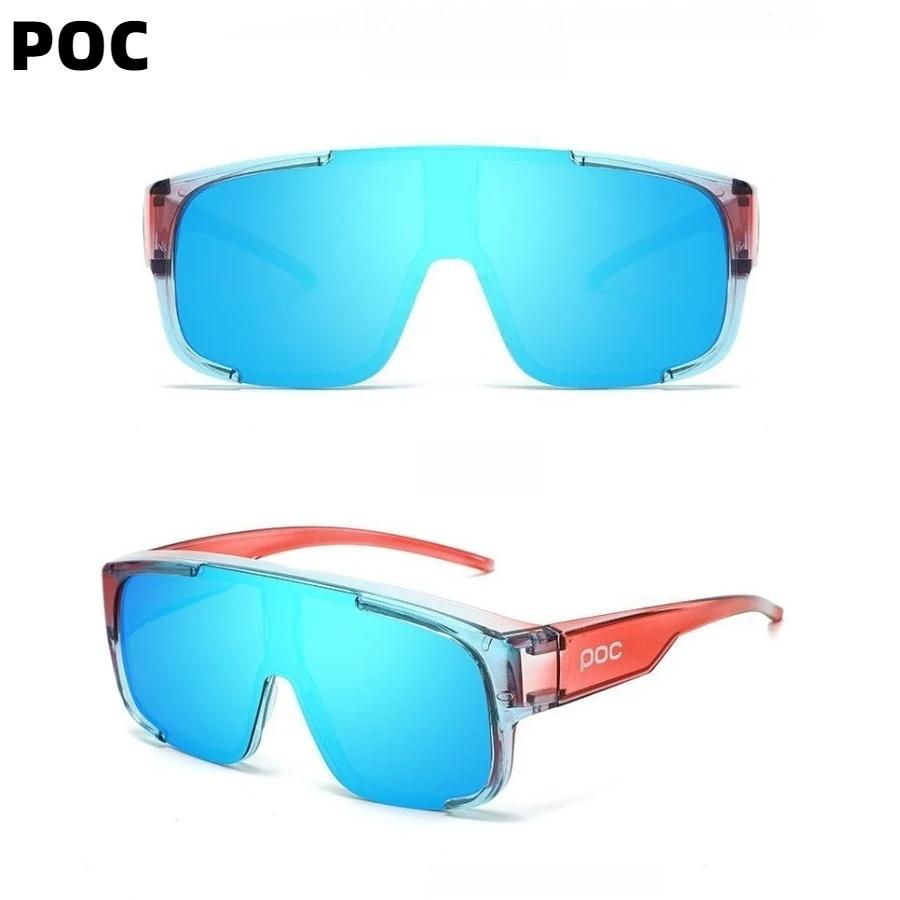 

POC велосипедные очки в большой оправе с защитой от УФ-лучей, модные очки для езды на велосипеде на открытом воздухе, солнцезащитные очки для бега, уличного спуска, скалолазания