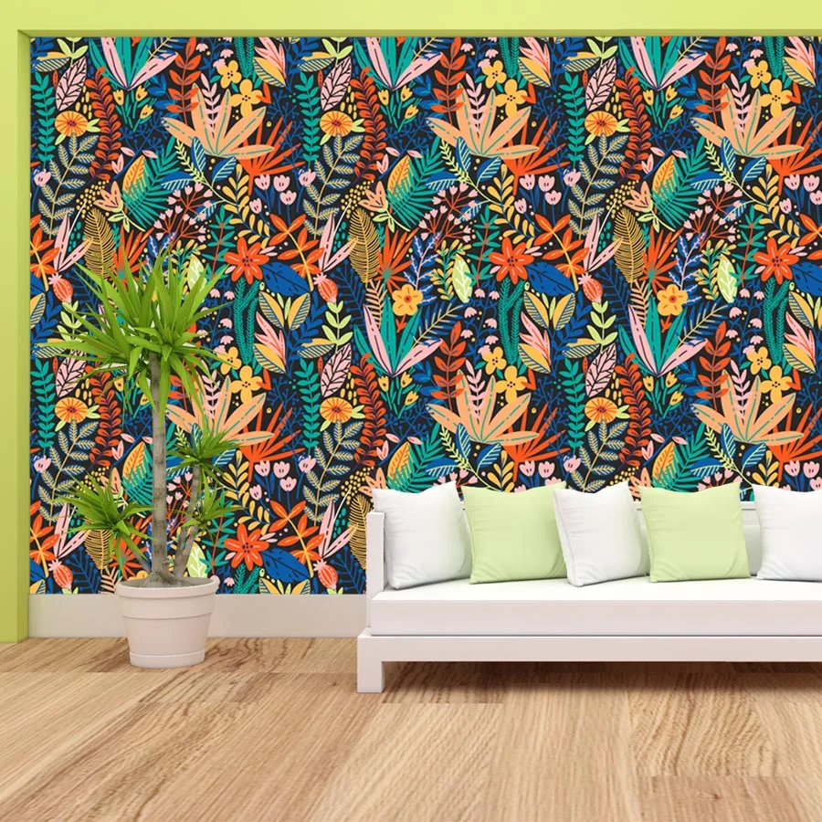 21+ Bouquet Spring Botanical Wild Floral Peel Stick Wallpaper for Living Room Bed Contact PanelsWall Art Papers Home Decor Mural