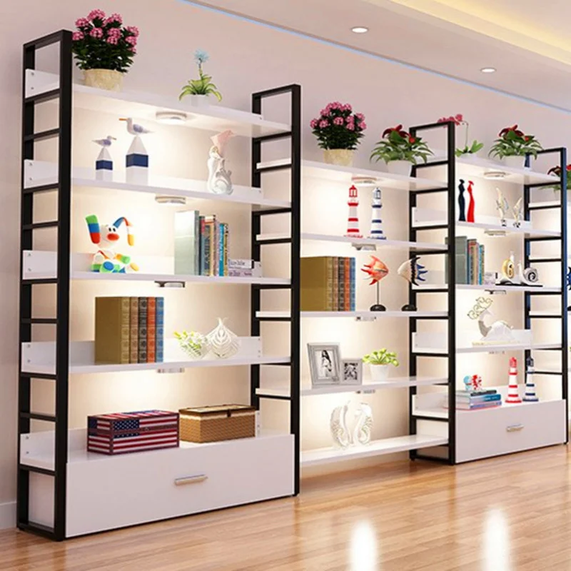 custom.Wood 5-Layer Modern Display Shelf Supermarket Convenience Store Shoe Store Mall Use Display Racks Retailer Display Ca