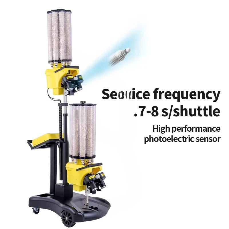 Lanciatore automatico per volani da badminton per uso interno