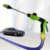 High-pressure Water Gun Adjustabl Car Wash Machine Garden Watering Irrigation Tools Hose Nozzle Sprinkler Foam Water Gun