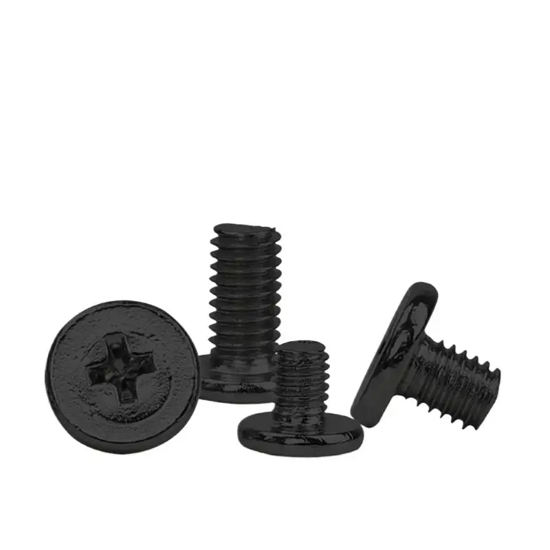 

500pcs/lot M1.4/M2/M2.5/M3*2mm-14mm Black Zinc Thin Head Micro Machine Screw Flat Head Notebook Electronic Screw CM