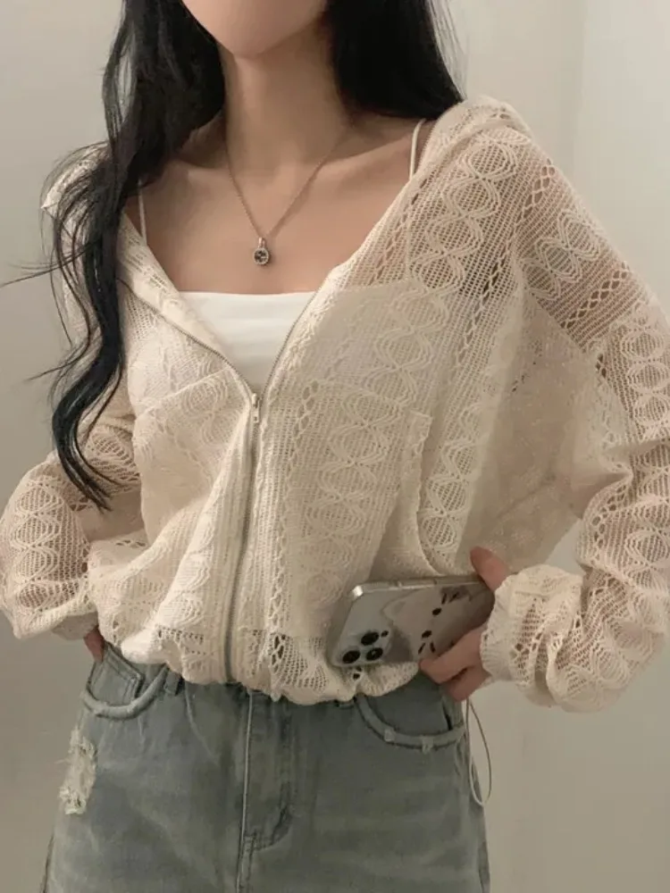 Jaet con capucha coreana Sle para mujer, ropa de abrigo juvenil con diseño de cremallera larga, para ir al trabajo, primavera, Otoño e Invierno