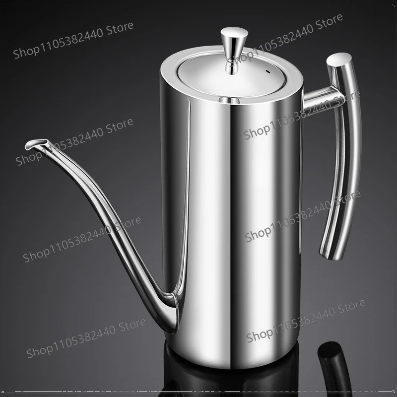 For 304 SS Oil Dispenser Press Leak-Proof, European Kitchen Oil Pourer 500/700/1000ml