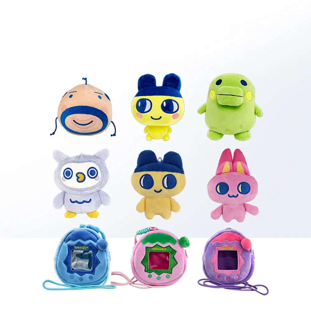 

Bandai Tamagotchi Plush Pendant Bag Mametchi Kuchipatchi Bag Charm Coin Purse Portable Accessory For Kids Tamagotchi Collectors