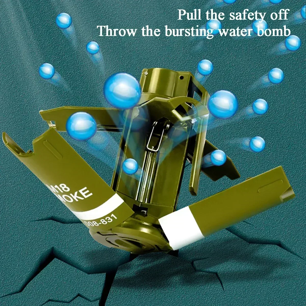 Tactical Grenade Model M18 Burst Mine Water Ball Grenade Bouncing Smoke Grenade Airsoft Grenade Model
