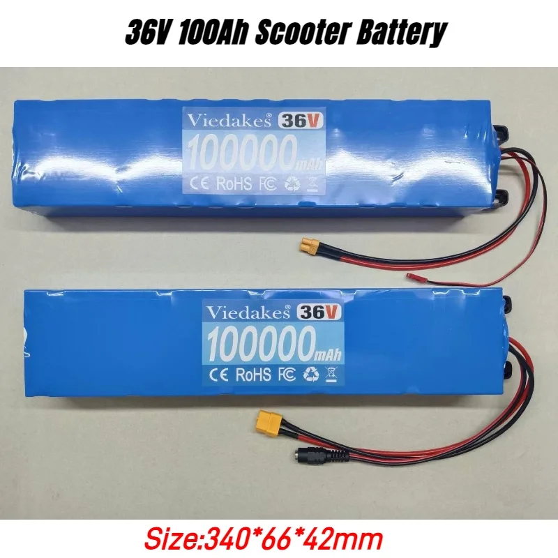 

10S3P 36V 100000mAh 18650 Lithium Battery for Electric Scooter with multiple plugs to choose 36v 10s3p 18650 akku