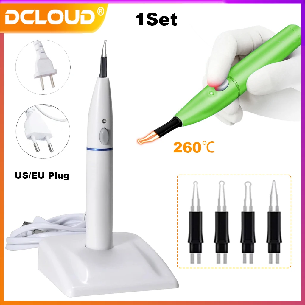 

1Set Dental Gutta Percha Tooth Gum Cutter with 4 Tips Endo Percha Dissolved Breaker Cutter Teeth Whitening Endodoncia Ortho