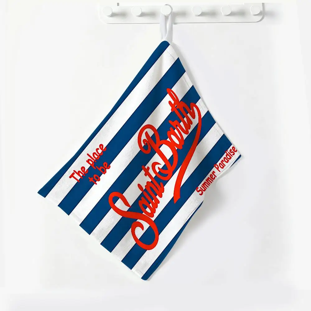 Saint Fashion Barth Polyester Cotton Hanging Kitchen Towel, Skin Friendly Hand Wiping Towel for Hotel Cafe Household