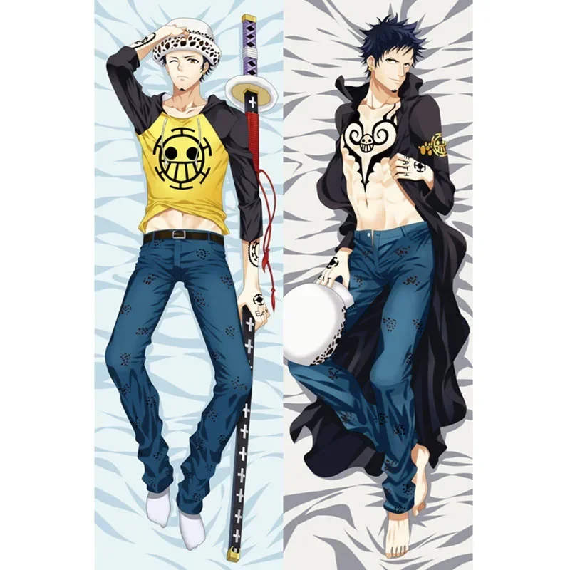 

60x180cm Japanese Anime Trafalgar Law Cosplay Hug Body Pillow Case Male Otaku Gift M17