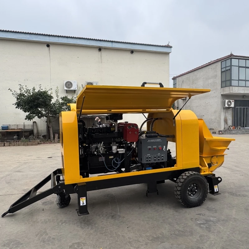 40 M³/h High Pressure Diesel Mobile Concrete Pump Machine for Bridge Construction