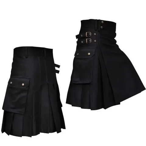 1Kilts Men's Utility Kilt for Men Modern Hybrid Cotton & Tartan Kilts Scottish