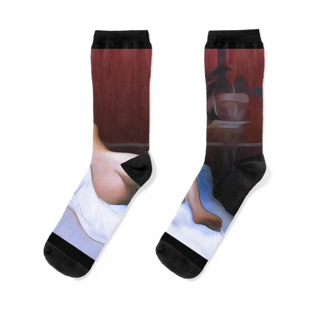 

Reclining Nude Socks Stockings compression Non-slip golf Men Socks Women's