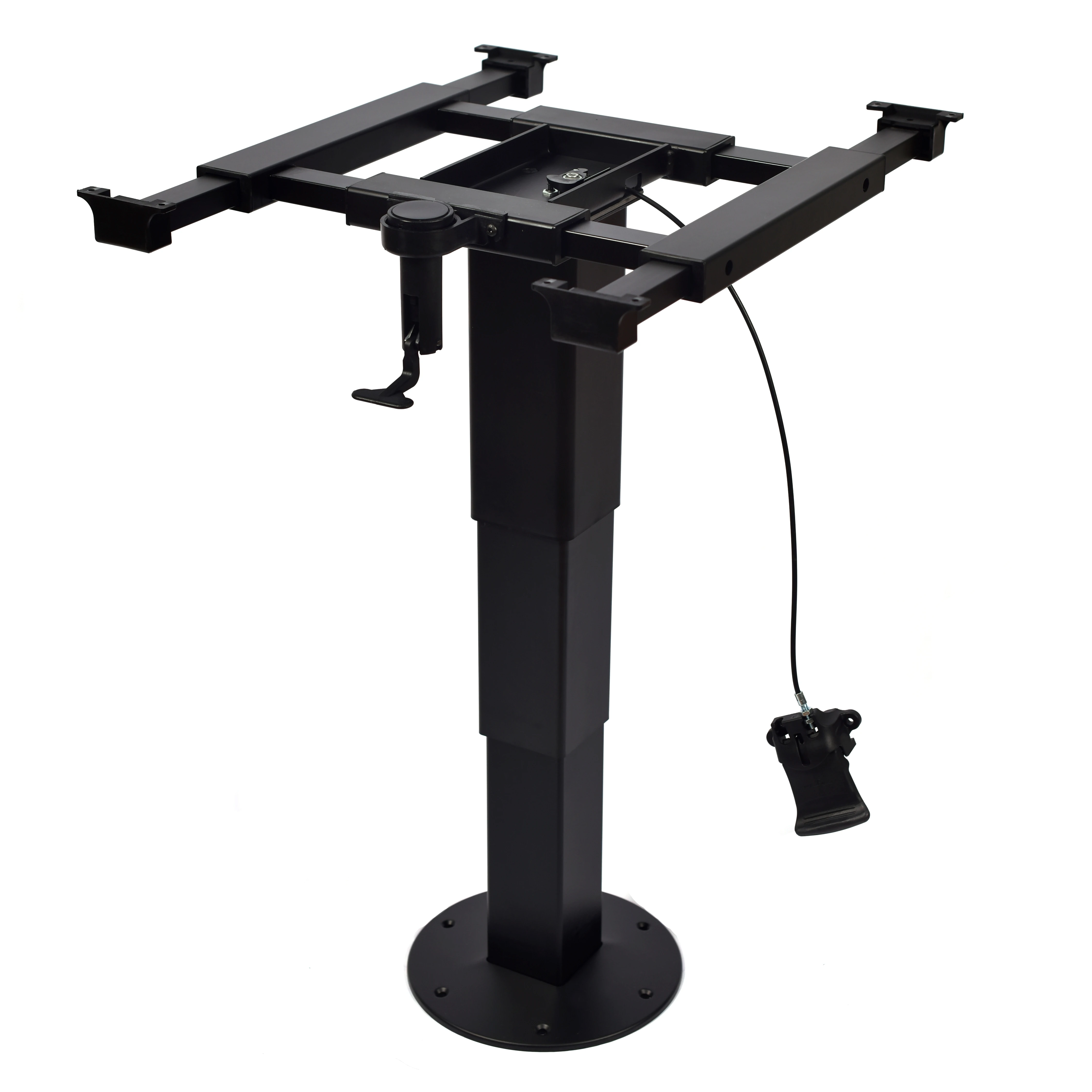 High Quality Table Frame for Motorhome Durable Aluminum Alloy Steel X/Y Movement Folding RV telescopic table