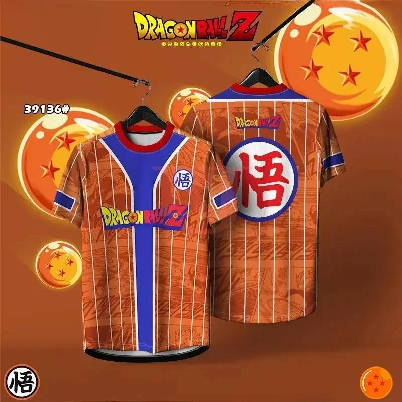 Japanisches Anime Dragon Ball Son Goku 3D Erwachsenen T-Shirt Sommer Mode Lässiges T-Shirt Jungen Kleidung T-Shirt Erwachsenen Oberteil Kurzarm