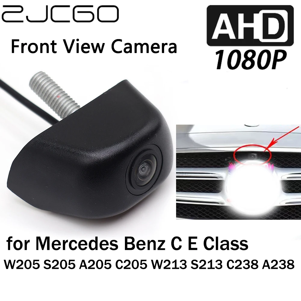 ZJCGO Car Front View LOGO Parking Camera AHD 1080P Night Vision for Mercedes Benz C E Class W205 S205 A205 C205 W213 S213 C238