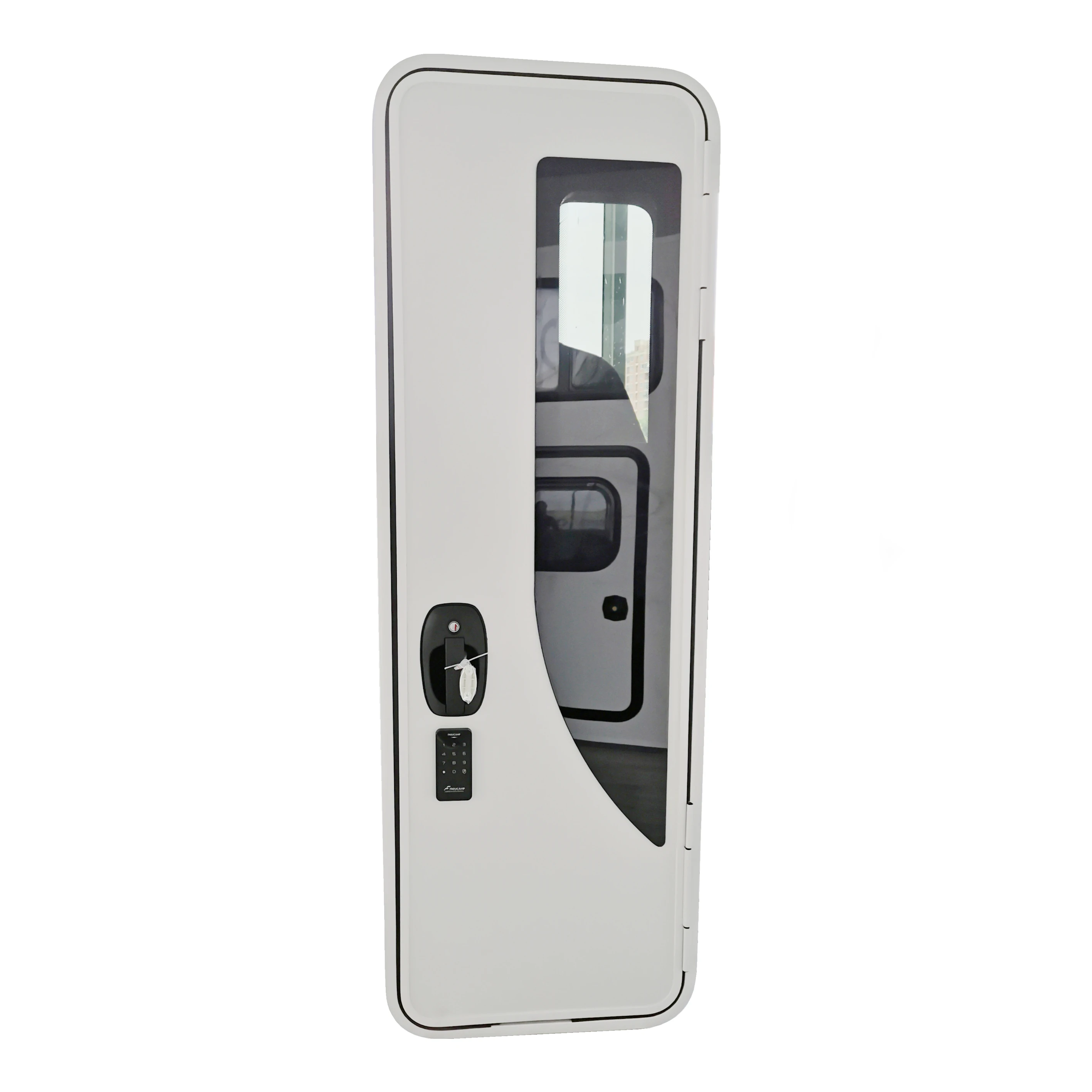 2025 Aluminum Alloy Frame Double-point Lock Rv Motorhome Caravans Door With FLY Screen Door & Password Control
