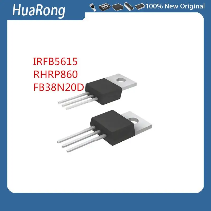 10Pcs/Lot  IRFB5615   35A 150V   RHRP860   FB38N20D  TO-220