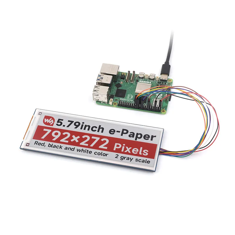 5.79inch red black and white threecolor electronic ink screen driver board ePaper electronic paper screen SPI communication
