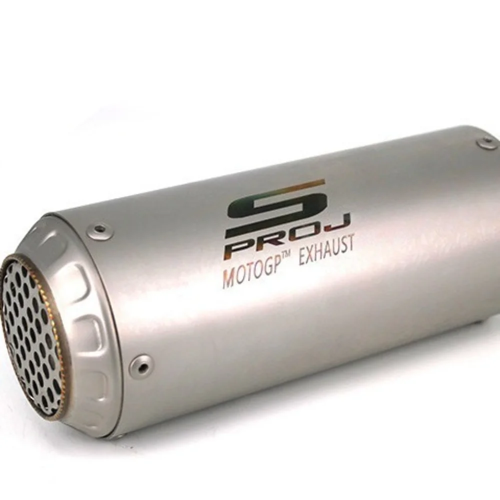 كاتم صوت عادم الدراجة النارية SC المعدل العالمي مقاس 51 مم مع شبكة لعادم Huanglong 600 ZX6R وZ800 من الفولاذ المقاوم للصدأ. #6