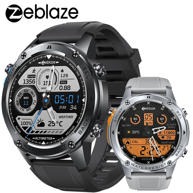 

Zeblaze Stratos 2 Ultra 10ATM WR100 Водонепроницаемые умные часы с GPS для плавания, уличные встроенные компасы, барометрический альтиметр, умные часы