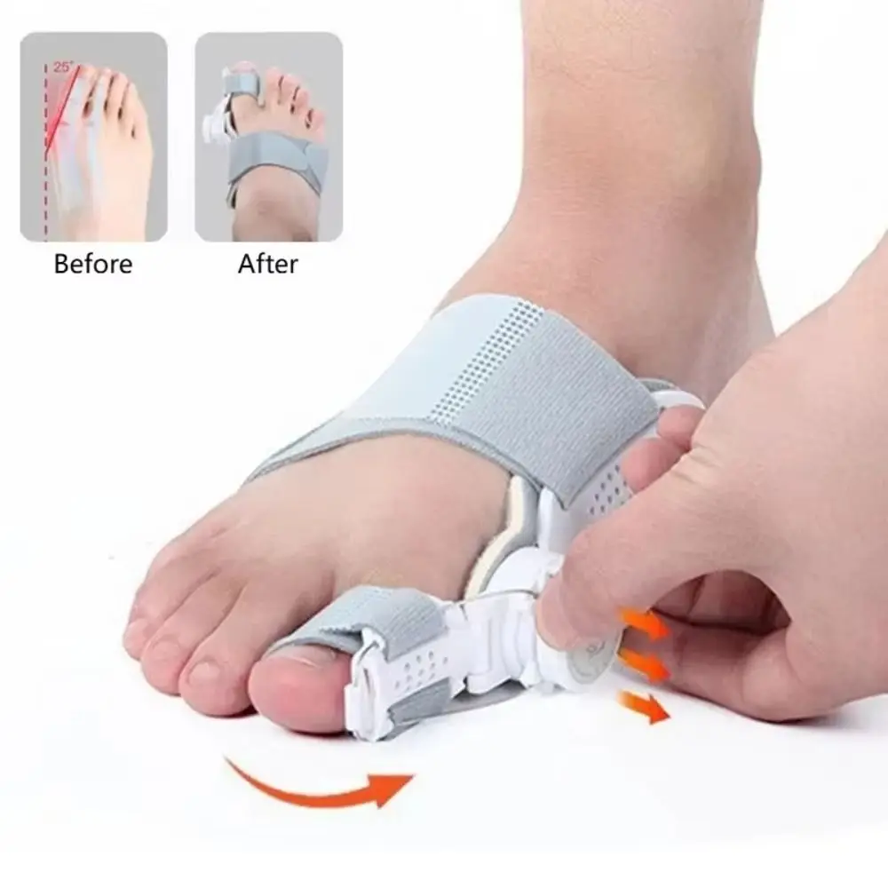 Rotatable Bunion Corrector Adjustable Strap Anti-slip Heel Toe Separator Orthopedic Hallux Valgus Corrector Left Right Feet