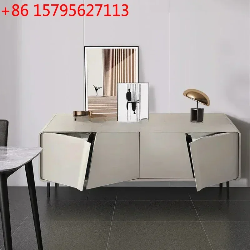 

Итальянский напольный шкаф для гостиной, низкий шкаф, мягкий декор, современный пристенный шкаф