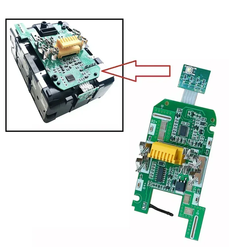 Papan pelindung pengisi daya baterai Lithium, indikator baterai untuk Gerinda sudut 18V 3,0 ah BL1830