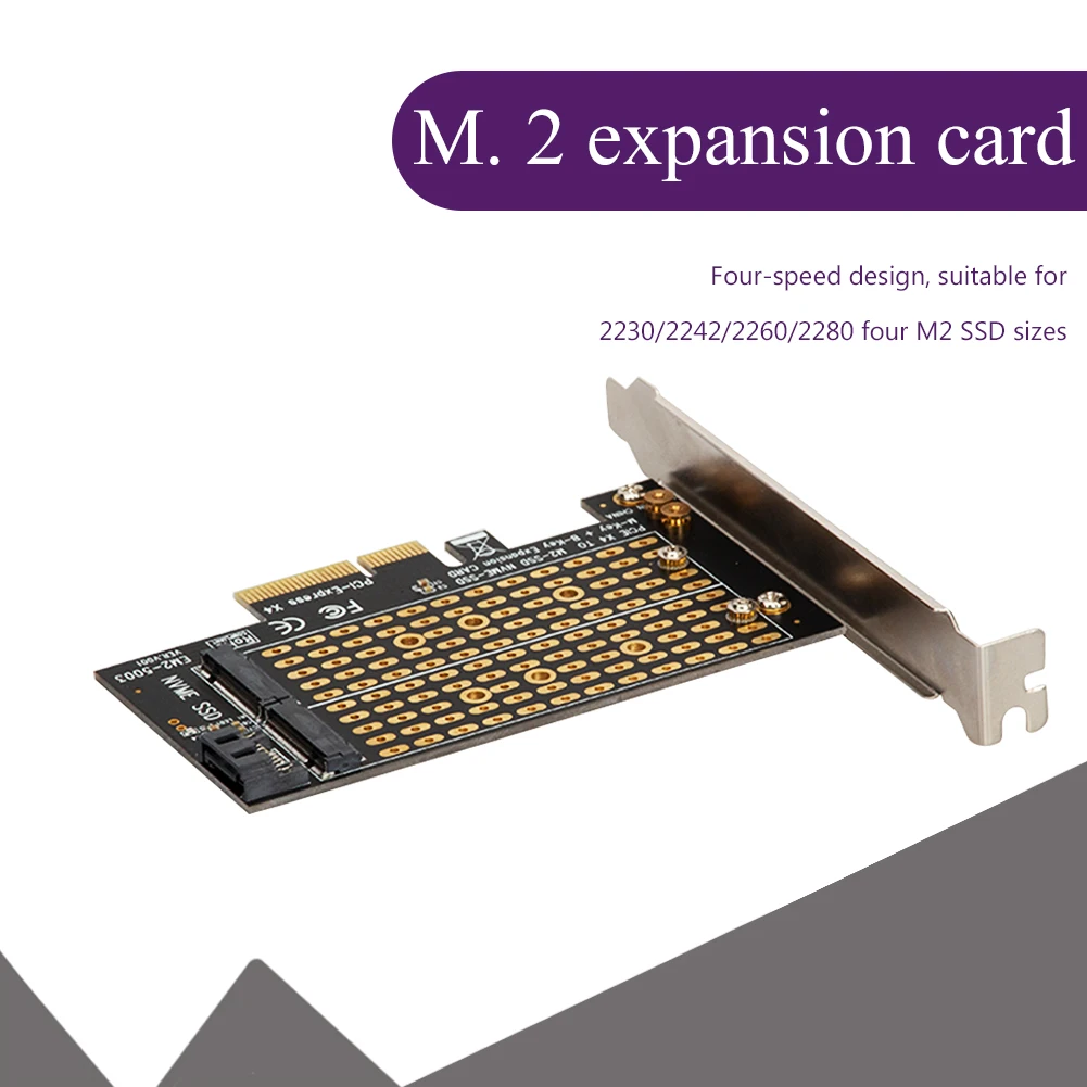 

PCIe NVMe SATA M.2 SSD to PCI-Express 3.0 X4 Adapter for B Key M Key NTFF SSD