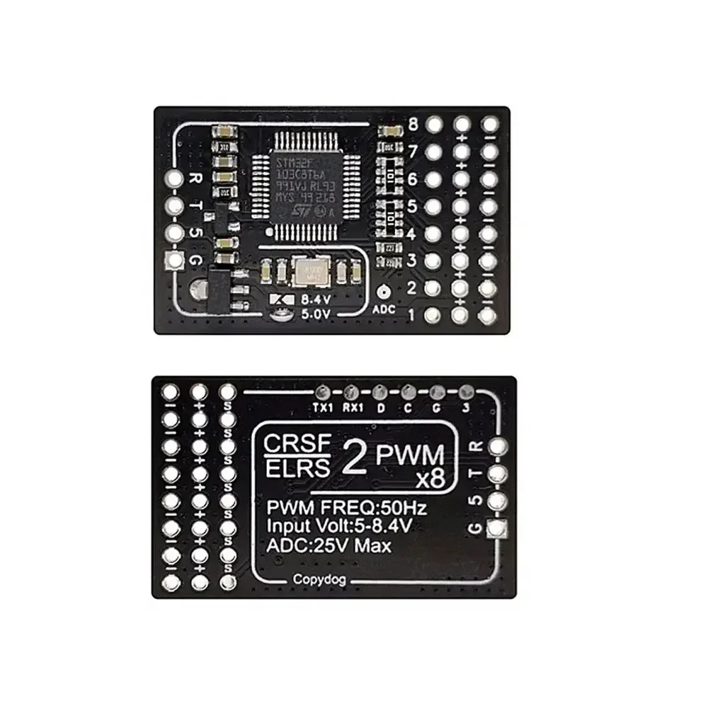 CRSF ELRS Convert PWM 8 CH Converter Board V2 Support High Voltage Servo 6S V Return elrs3.0 All Channel