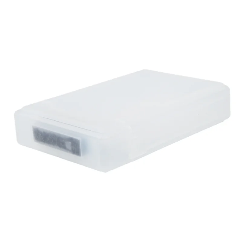 T36C 4 Packs Clear 3.5 INCH SATA HDD Hard Drive Storage Case