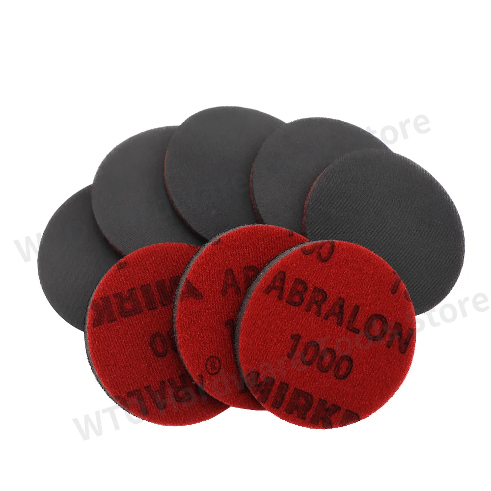 

20PCS 3 Inch Abralon Sandpaper 75mm Hook&Loop Round Sandpaper Foam Sponge-Backed Sanding Discs for Car Wood Drywall Metal