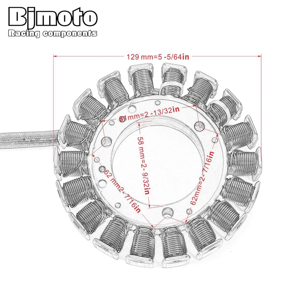 Motorcycle Stator Coil For Yamaha XVS1100 XVS 1100 VStar Custom Classic Silverado 1100 BT1100 Bulldog 5EL-81410-00 5EL-81410-01