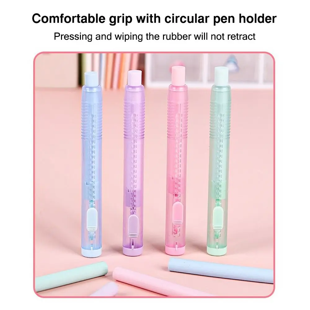 Simple with Replaceable Core Push-out Eraser Push-out Type Retractable Pencil Rubber Pencil Wiping Tool Home/Office