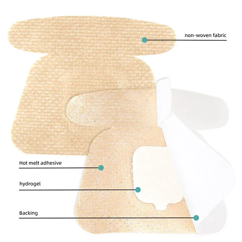 Parches para reparación de uñas de los pies, pegatinas de corrección encarnadas para el cuidado de las uñas descoloridas o dañadas, 10 Uds.