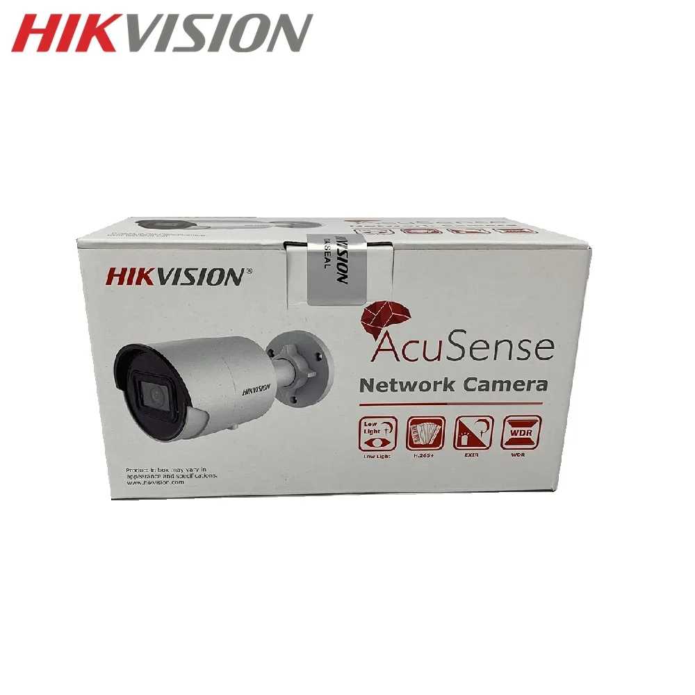 

HIKVISION DS-2CD2046G2-IU 4MP Bullet IP Camera Built-in Mic Upgrade Hik-Connect PoE Infrared 30M Waterproof