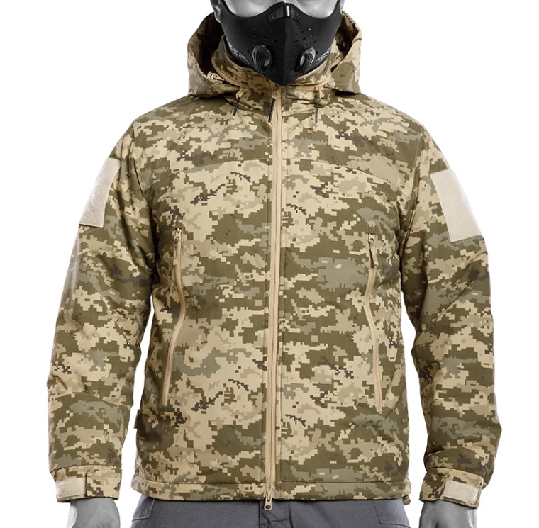 

Ukrainian Camouflage Coat Winter Cotton Jacket Man Think