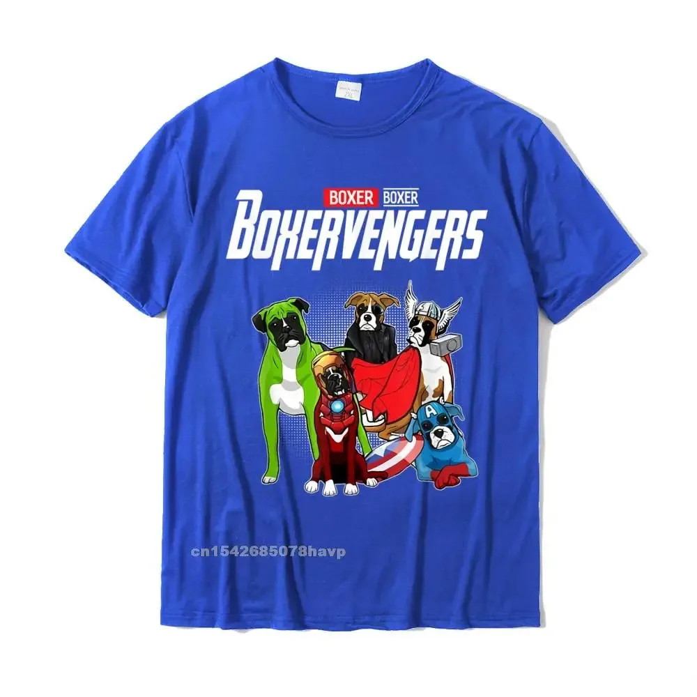 Boxervengers T-Shirt Funny Dog Boxer Shirt Gift T-Shirt Cotton Mens Top T-Shirts Simple Style T Shirt Coupons Personalized