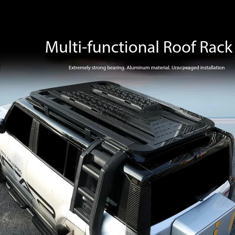 Aluminum Alloy Foldable Climbing Ladder, Heavy Duty Offroad SUV Exterior Mod Accessories