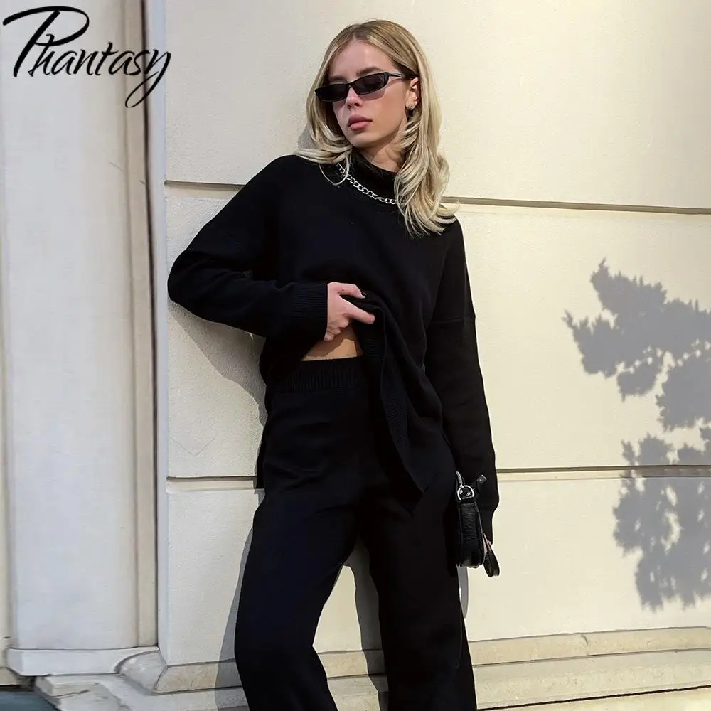 Phantasy Herbst Winter Pullover Warme Rollkragen Pullover Pullover Frauen Oversize Top Weiche Grundlegende Einfarbig Übergroßen Pullover