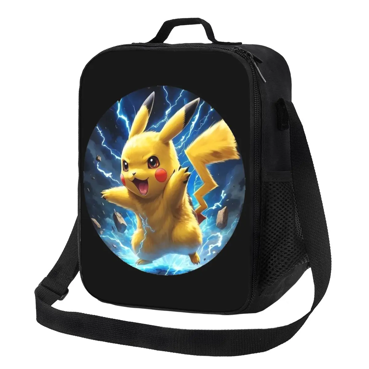

Custom Bikachus Cartoon Insulated Lunch Bags for Women Resuable Cooler Thermal Food Bento Box Outdoor Camping Travel