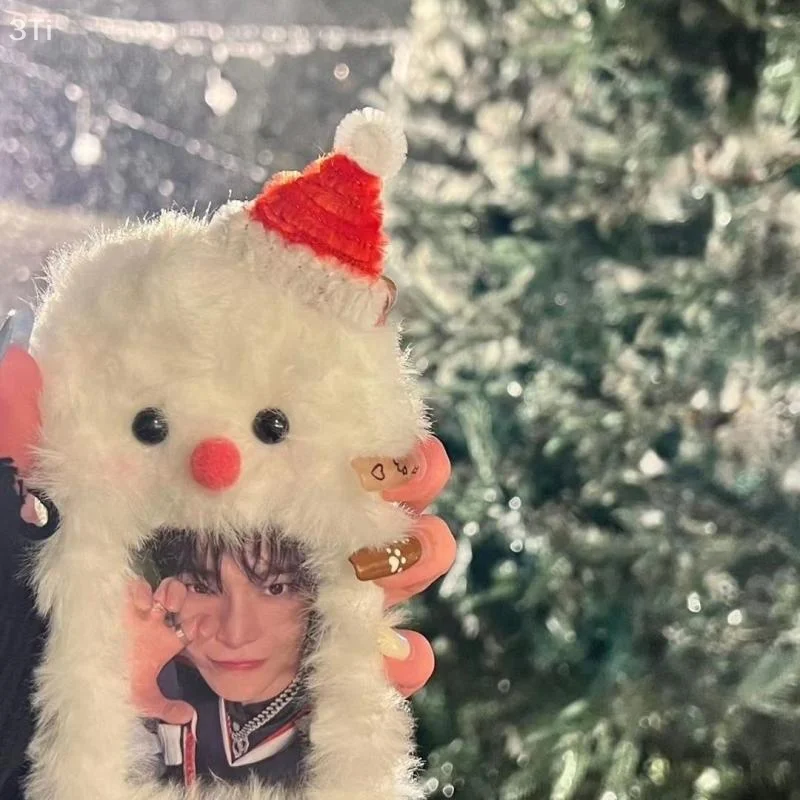 لطيف الكرتون عيد الميلاد ثلج أفخم Photocard حالة حامل بطاقة الصورة المحمولة INS بطاقة حالة الطلاب صور الغطاء الواقي