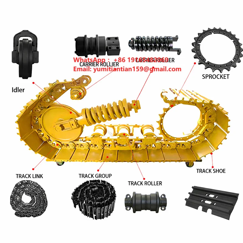 OEM Excavator Track Undercarriage Assy for Komatsu PC200-7 PC210-7 PC220-7 Export Quality