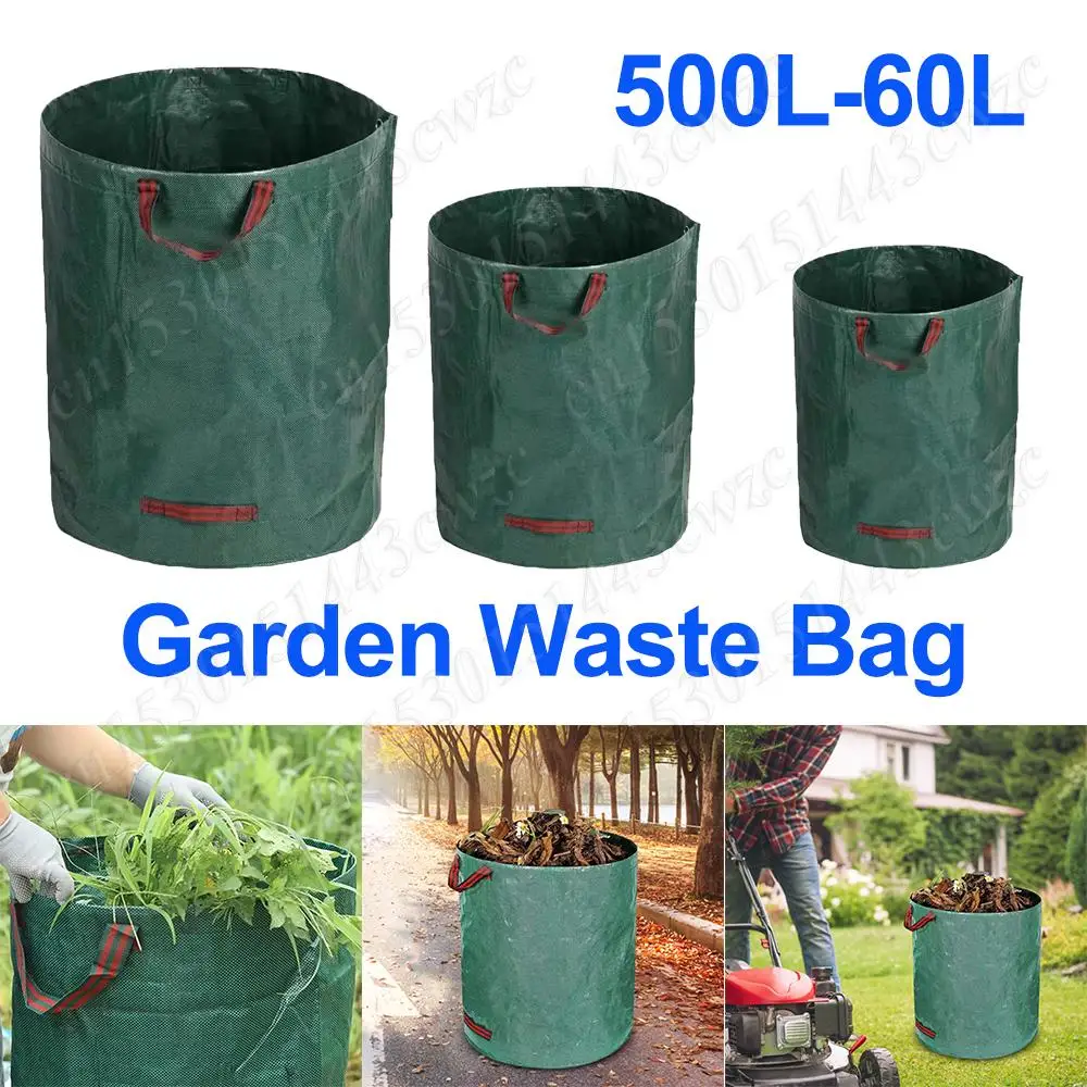 

Foldable Garden Garbage Storage Trash Bag Leaf Grass Container Large Capacity Reusable Trash Storage Container Light Trash Can