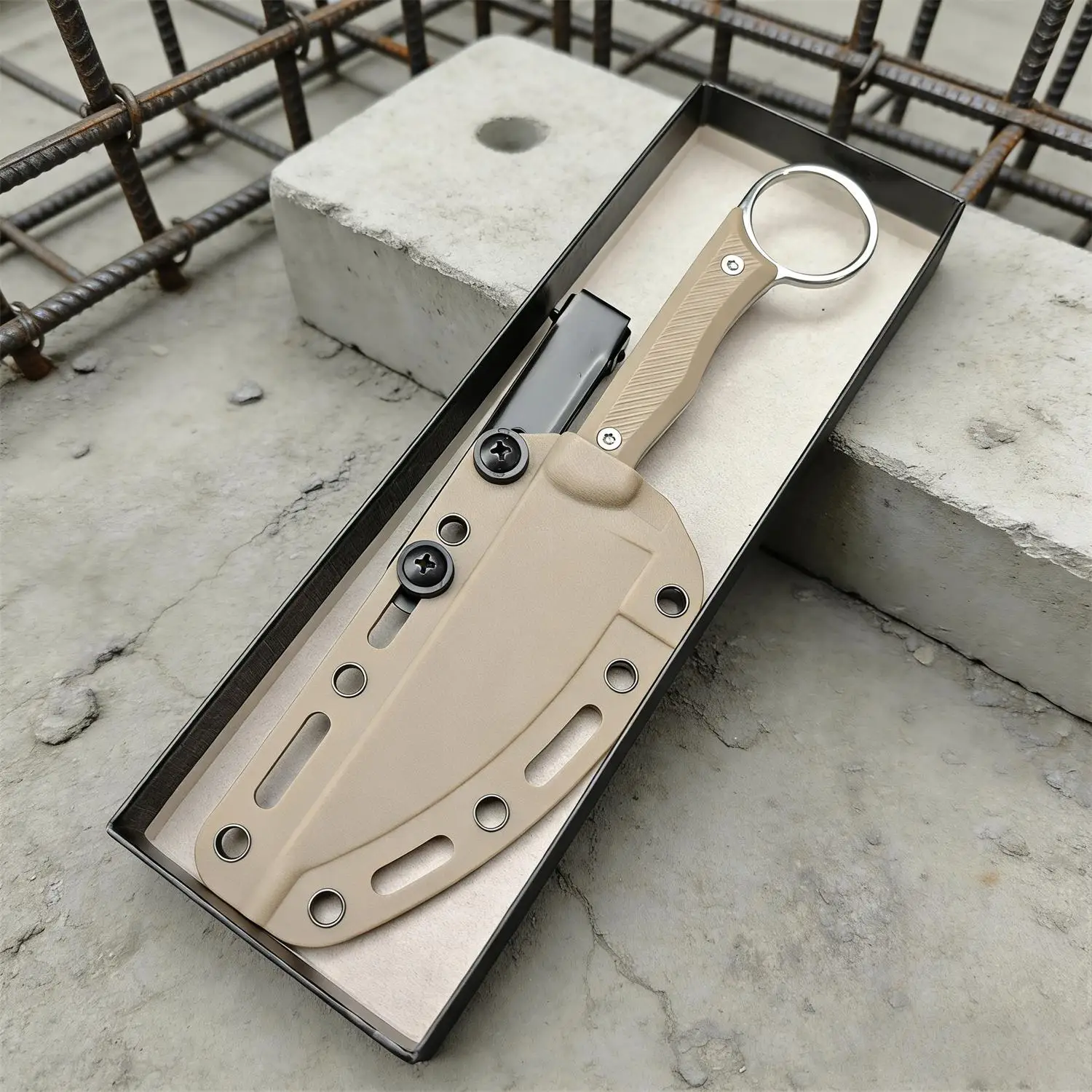 

Нож для повседневного ношения Wargoat с цельной конструкцией клинка, фиксированным лезвием из стали 8Cr13Mov и рукоятью из нейлонового волокна