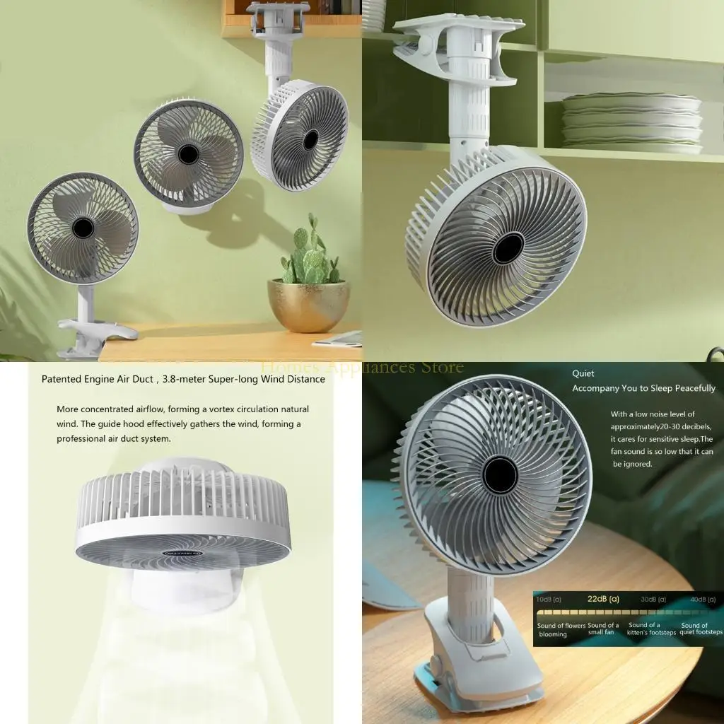 

D0AB 3 Speed Adjustable USB Fan Perfect for Computer Desk Outdoor Activity Travel Use
