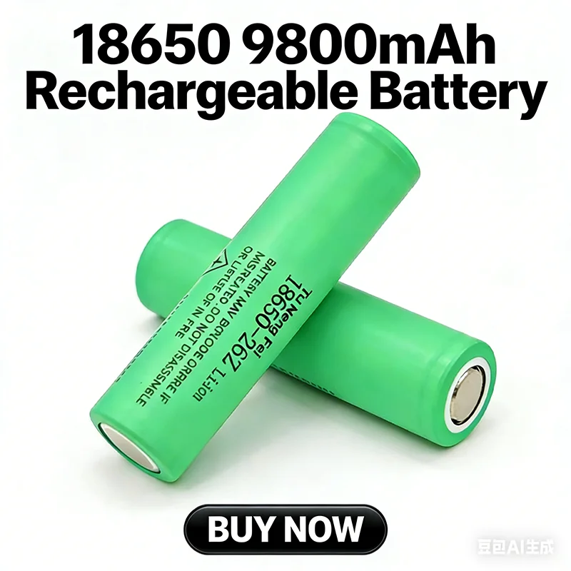 2026 New Model 18650 Batterie 3,7V 9800mAh Wiederaufladbare Liionsbatterie Für Led Taschenlampe Torch Batery Litio Batterie
