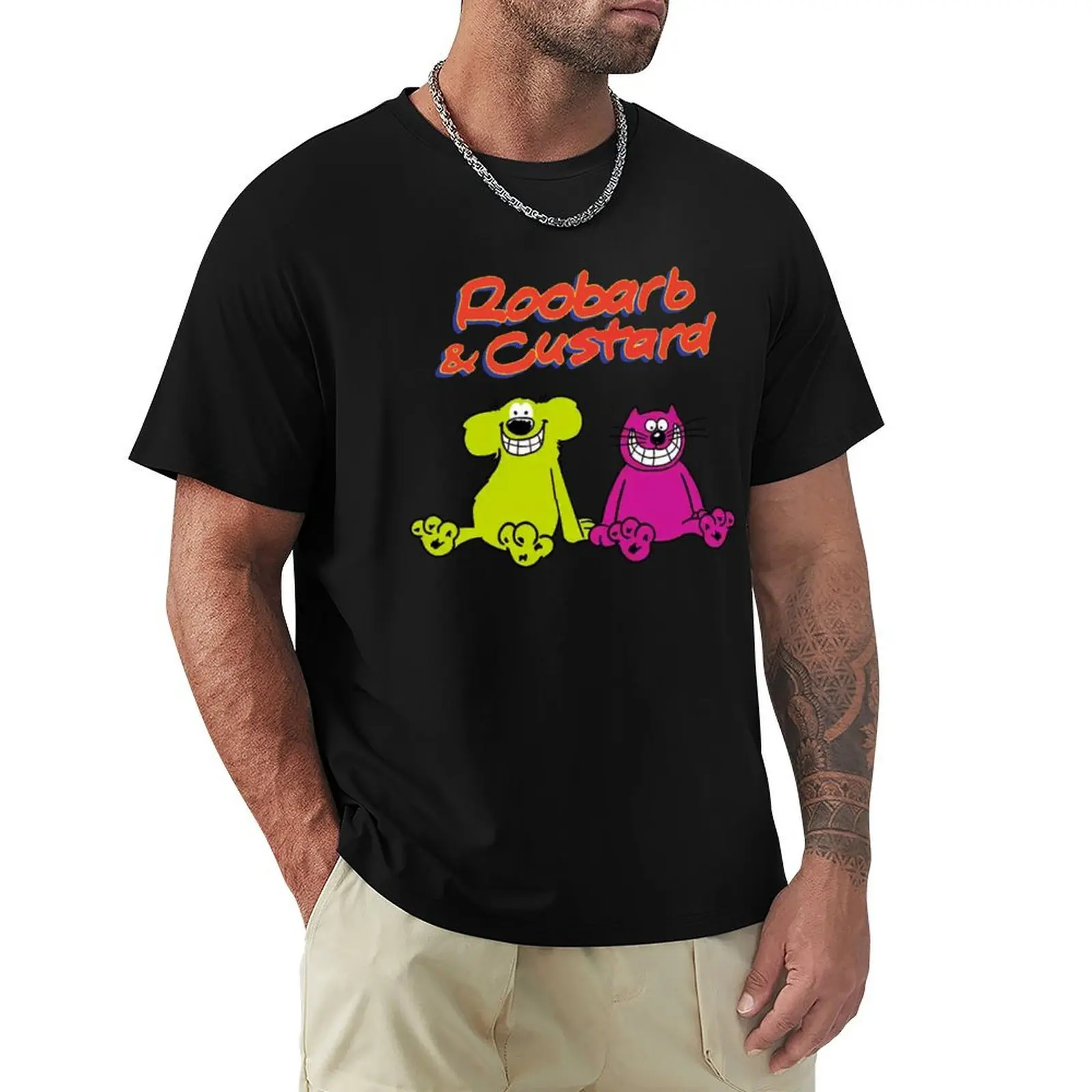 Roobarb and custard T-Shirt cute tops graphic tee shirt cotton graphic tees mens designer t shirt