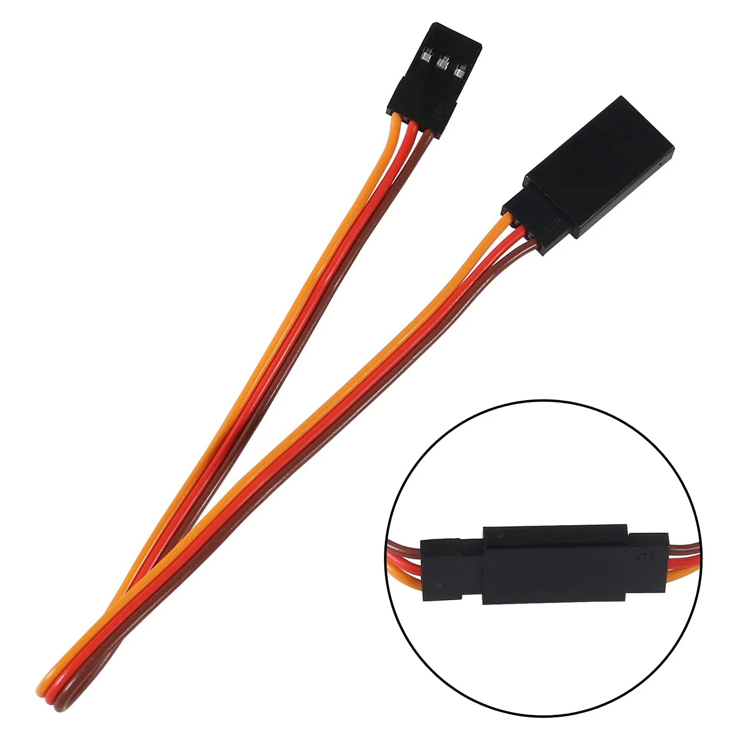 10Pcs 100/150/200/300/500mm 3 Pin Servo Extension Cable Cord Female to Male Wire Connector JR for RC Car Airplanes Helicopter