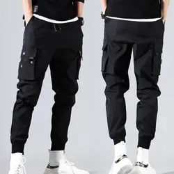 Pantalones tácticos con múltiples bolsillos para hombre, pantalones Cargo de algodón de combate, pantalones casuales de policía, pantalones de trabajo para senderismo